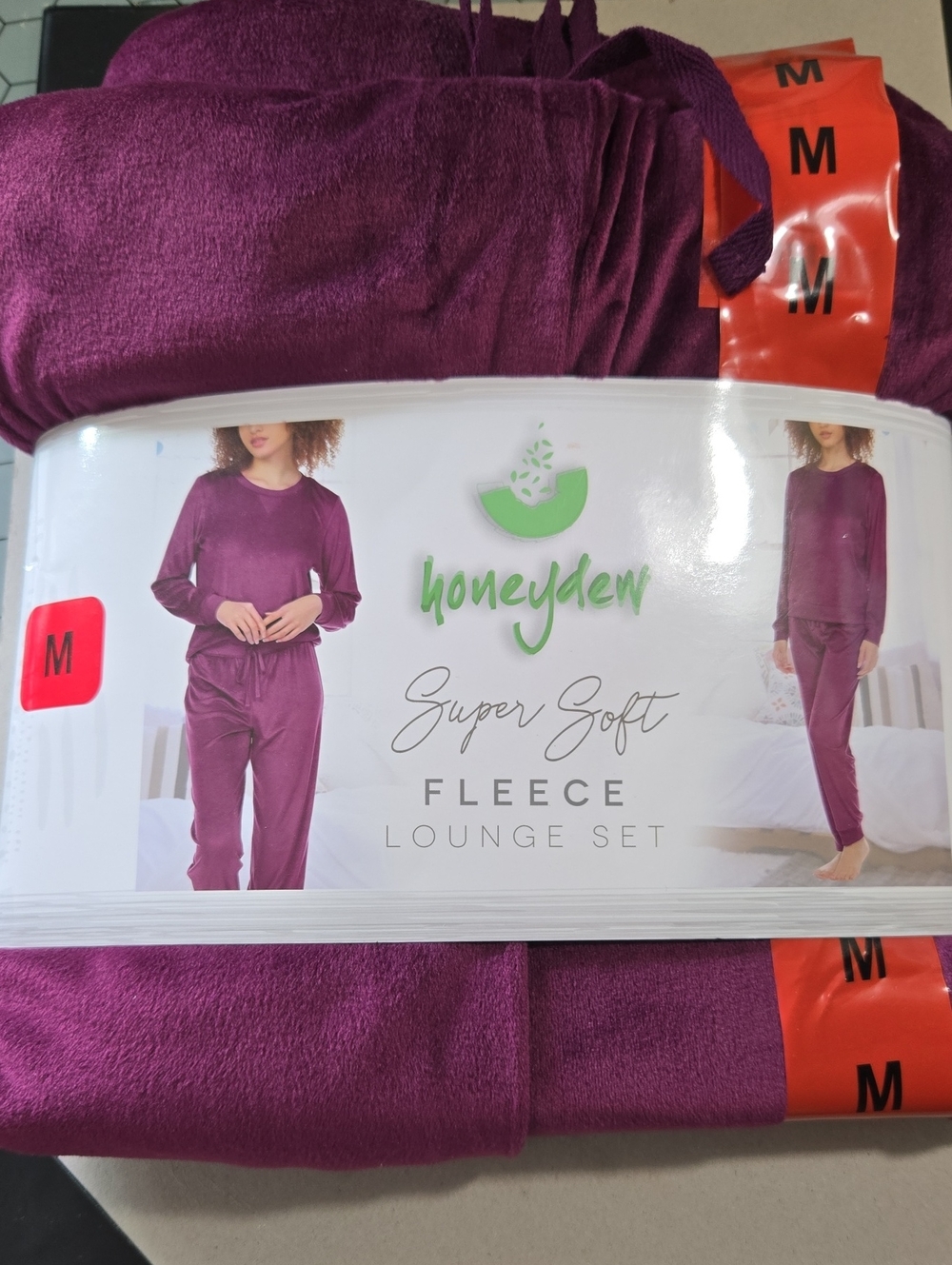 Sonoma Super Soft Fleece Lounge Set - Plum